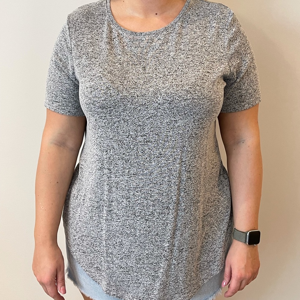 Grey Heather Short Sleeve Tee